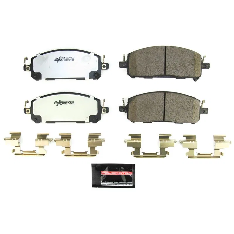 Z36-2413 – POWERSTOP Brake Pad, FMSI Number D2413 Carbon-Fiber Ceramic Brake Pads Set Of 4 With Premium Stainless Ste...